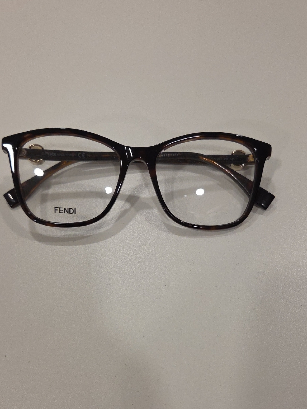 Fendi Women's Tortoiseshell Acetate Glasses - Dark Brown